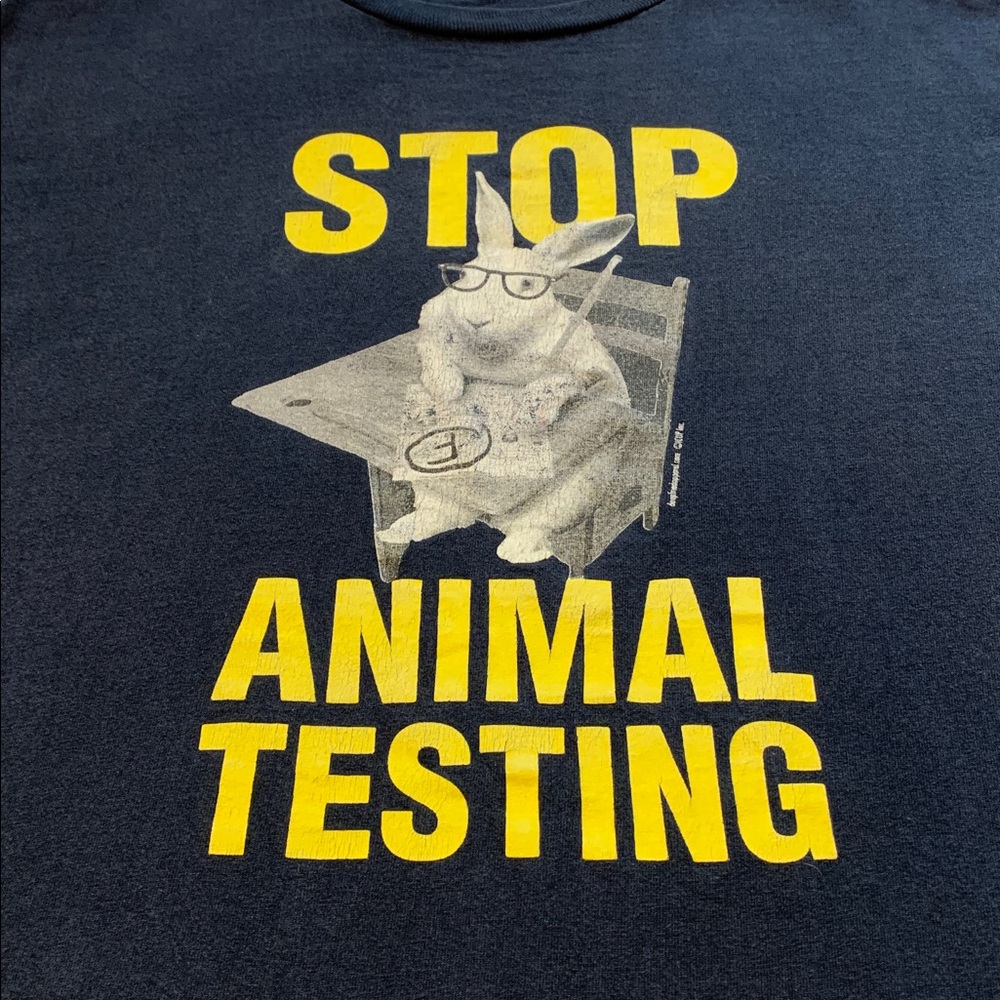 Faded Vintage Animal Rights Tee - Picture 3 of 6